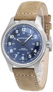 Hamilton Khaki Field Titanium H70545540 Titanium Blue