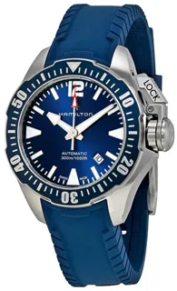 Hamilton Khaki Navy Frogman H77705345 Stainless steel Blue