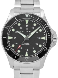 Hamilton Khaki Navy Scuba H82335131 Stainless steel Black