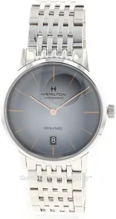 Hamilton Intra-Matic H38455181 Stainless steel Gray