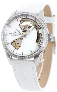 Hamilton Jazzmaster Open Heart H32205890 Stainless steel White