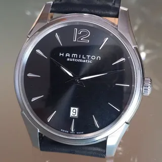 Hamilton Jazzmaster Slim H386150 43mm Stainless steel Black