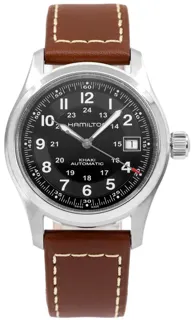 Hamilton Khaki Field H70455533 Stainless steel Black