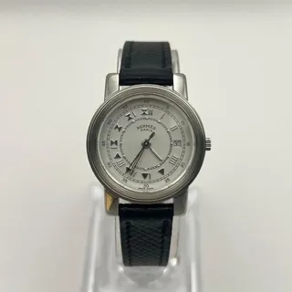 Hermès 24-3158 26mm Stainless steel White