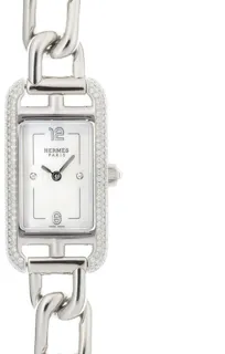 Hermès reference, please 17mm Stainless steel White