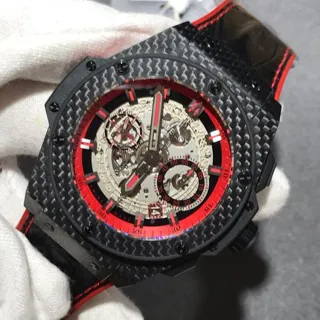 Hublot King Power 701.QX.0113.HR 48mm Carbon fiber Skeletonized