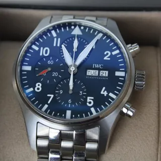 IWC Pilot Chronograph IW377714 (LE  ) 43mm Stainless steel Blue