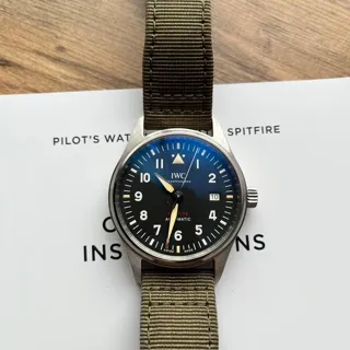 IWC Pilot IW326805 39mm Stainless steel Black