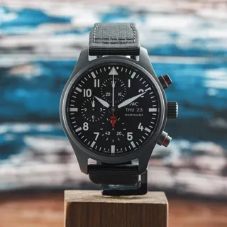 IWC Pilot IW389104 44.5mm Black ceramic Black