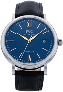 IWC Portofino IW356523 Stainless steel Blue