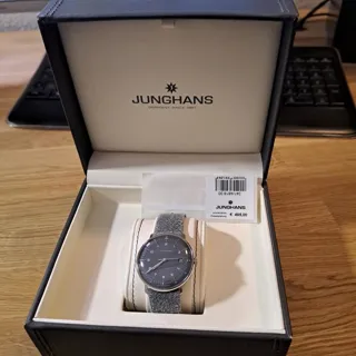 Junghans max bill Quartz 041/4818.00 38mm Stainless steel Gray