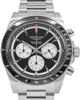 Longines Conquest L38354526 42mm Stainless steel Black