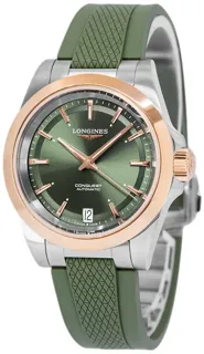 Longines Conquest L3.430.5.02.9 34mm Stainless steel green