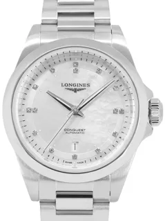 Longines Conquest L3.320.4.87.6 30mm Stainless steel White