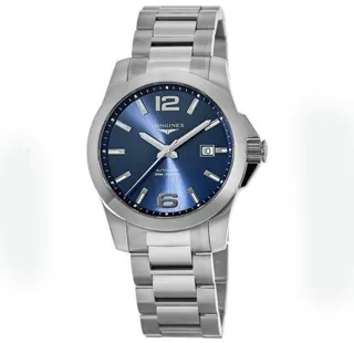 Longines Conquest L3.777.4.99.6 Stainless steel Blue