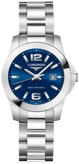 Longines Conquest L3.376.4.96.6 Stainless steel Blue