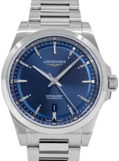 Longines Conquest L38304926 Stainless steel Blue