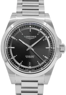 Longines Conquest L3.720.4.52.6 38mm Stainless steel Black