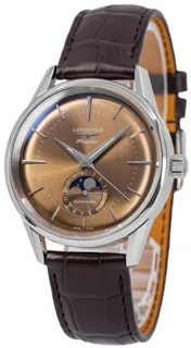 Longines Flagship L4.815.4.62.2 Stainless steel brown