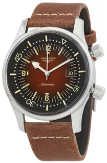 Longines Heritage L37744602 Stainless steel brown