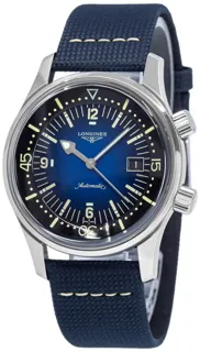 Longines Heritage L37744902 42mm Stainless steel Blue