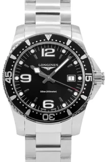 Longines HydroConquest L3.740.4.56.6 Stainless steel Black