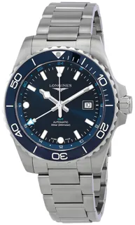 Longines HydroConquest L3.890.4.96.6 43mm Stainless steel blue