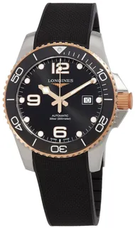 Longines HydroConquest L37823589 Stainless steel Black