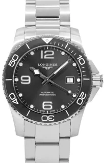 Longines HydroConquest L3.781.4.76.6 Stainless steel Gray