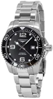 Longines HydroConquest L3.782.4.56.6 Stainless steel Black