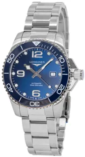 Longines HydroConquest L3.782.4.96.6 Stainless steel Blue