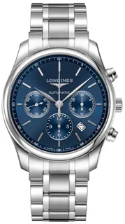 Longines Master Collection L2.759.4.92.6 42mm Stainless steel Blue