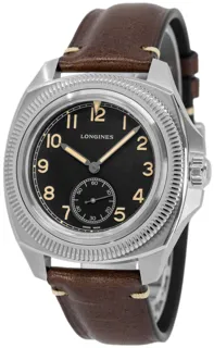 Longines Pilot Majetek L28384539 43mm Stainless steel Black