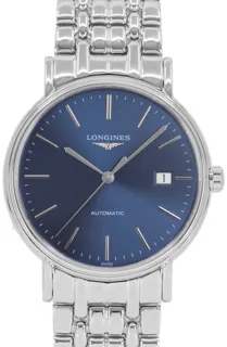 Longines Présence L4.921.4.92.6 38.5mm Stainless steel Blue