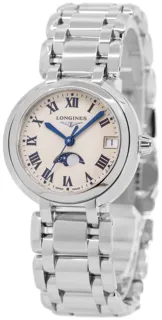 Longines PrimaLuna L81154716 30mm Stainless steel White