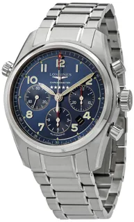 Longines Spirit L3.820.4.93.6 42mm Stainless steel Blue