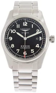 Longines Spirit L38114536 42mm Stainless steel Black