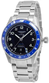 Longines Spirit L3.812.4.59.6 42mm Stainless steel Black