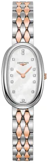 Longines Symphonette L2.305.5.87.7 19mm Yellow gold and Stainless steel White