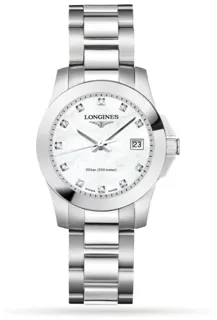 Longines Conquest L3.376.4.87.6 Stainless steel White