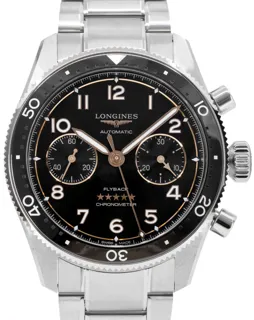 Longines Spirit L38214536 Stainless steel Black