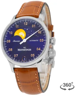 MeisterSinger Lunascope LS908G Stainless steel Blue and Golden