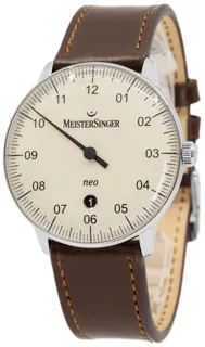 MeisterSinger Neo Plus NE403 Stainless steel White