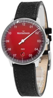 MeisterSinger Form Und Stil Neo Auto NE911D Stainless steel Red