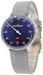 MeisterSinger Neo NE908N Stainless steel Blue