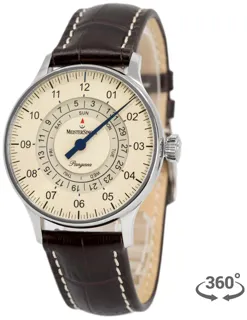 MeisterSinger Pangaea Date Day Auto PDD903 Stainless steel White