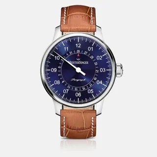 MeisterSinger Perigraph AM1008 Stainless steel Blue