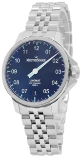 MeisterSinger Unomat UN902 Stainless steel Black