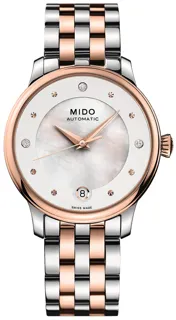 Mido Baroncelli M039.207.22.106.00 Yellow gold and Stainless steel White