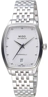 Mido Baroncelli M0413071101600 30.5mm Stainless steel White